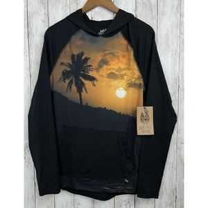 Maori Hook Mens M Tropical Pullover Hoodie with Pouch Pockets New with Tags